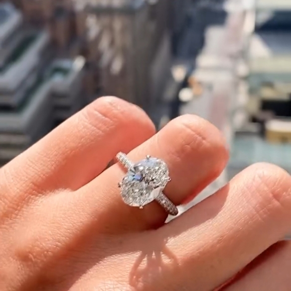 New 3ct IGI Certified Lab Grown Diamond Ring, 14K White Gold !!! - Picture 3 of 13